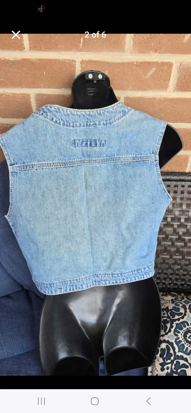 VINTAGE Silver Jeans Co. Denim Vest Size M - photo 2