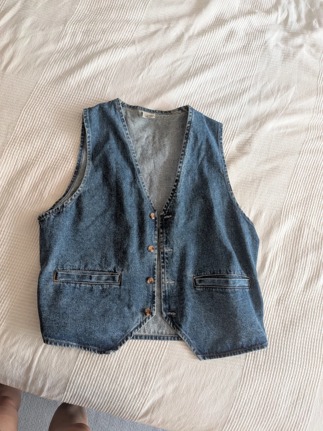 Vintage Denim Vest - Size Large