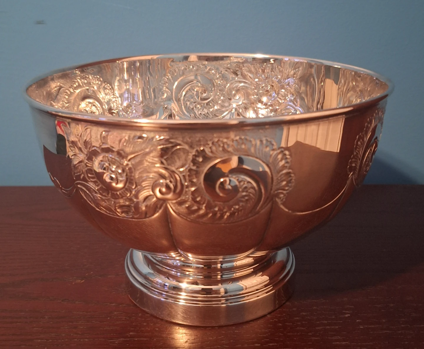 Rogers Silver Plated Serving Tray and Footed Bowl - photo 3