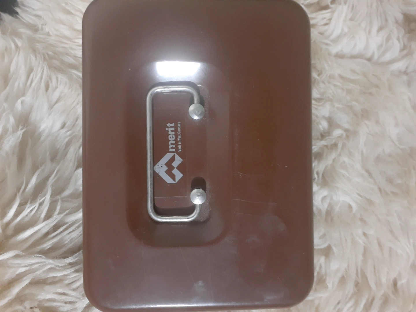 Merit Metal Cash Box - Brown