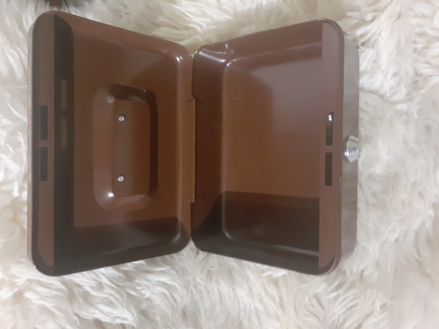Merit Metal Cash Box - Brown - photo 2