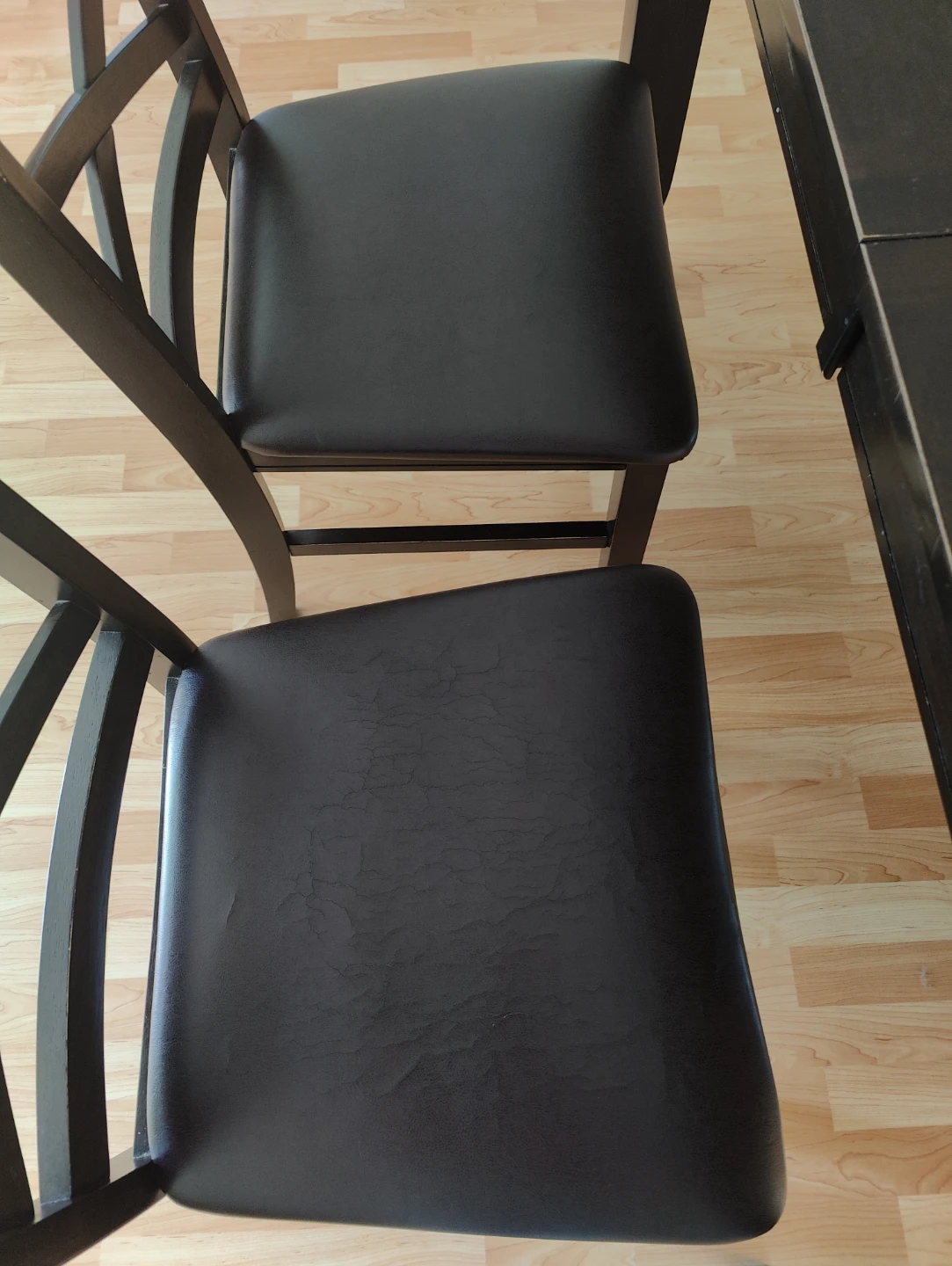 Dark Wood Dining Table with 4 Chairs - photo 4