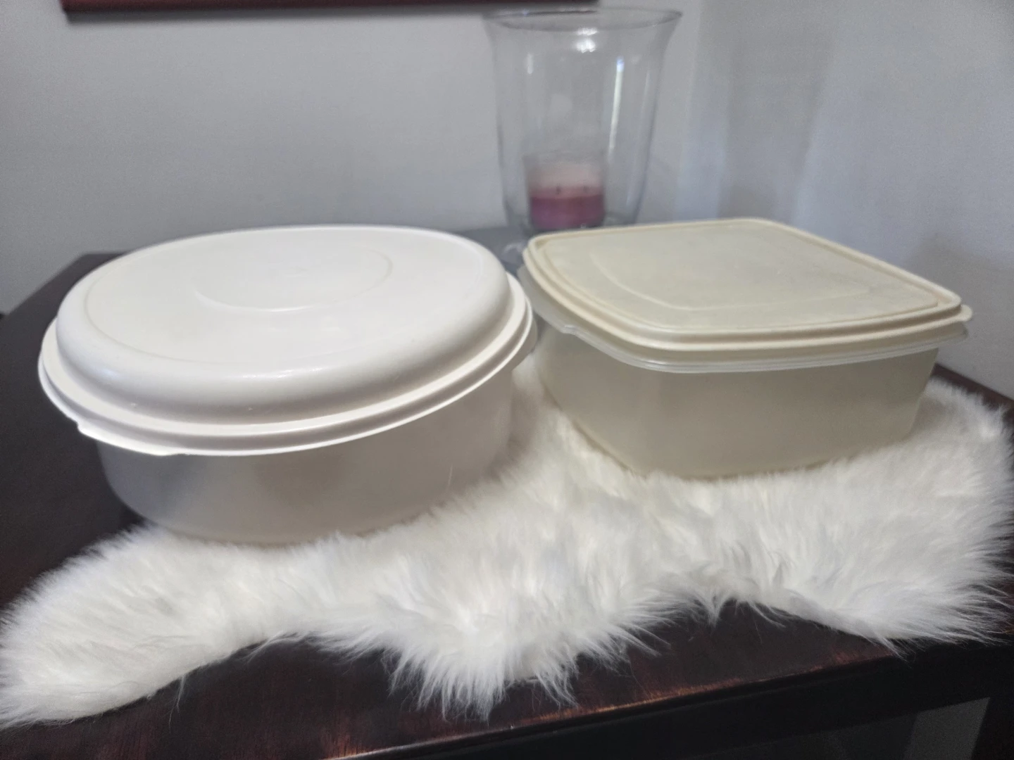 Two Rubbermaid  Food Storage Containers