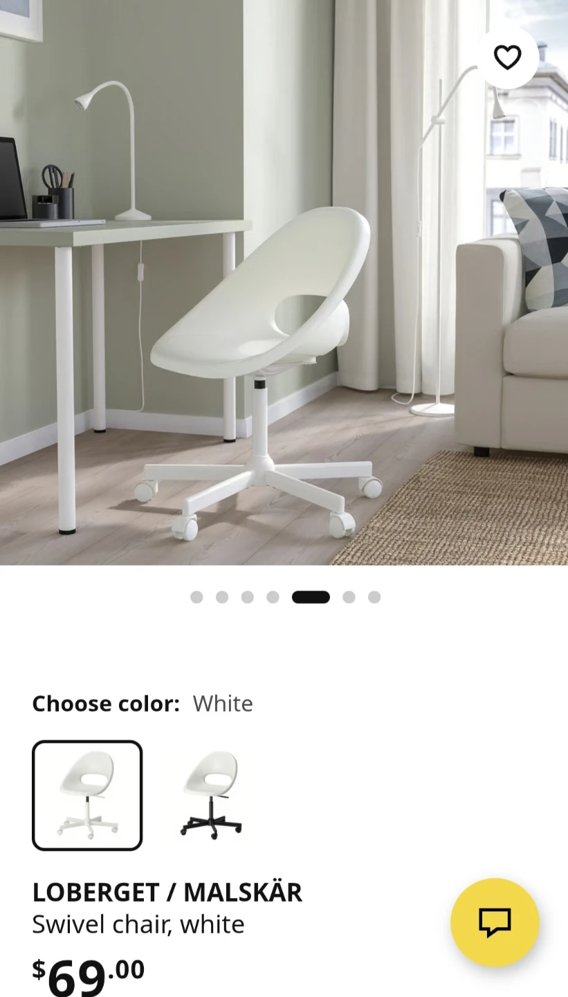 IKEA LOBERGET / MALSKR Swivel Chair - photo 4