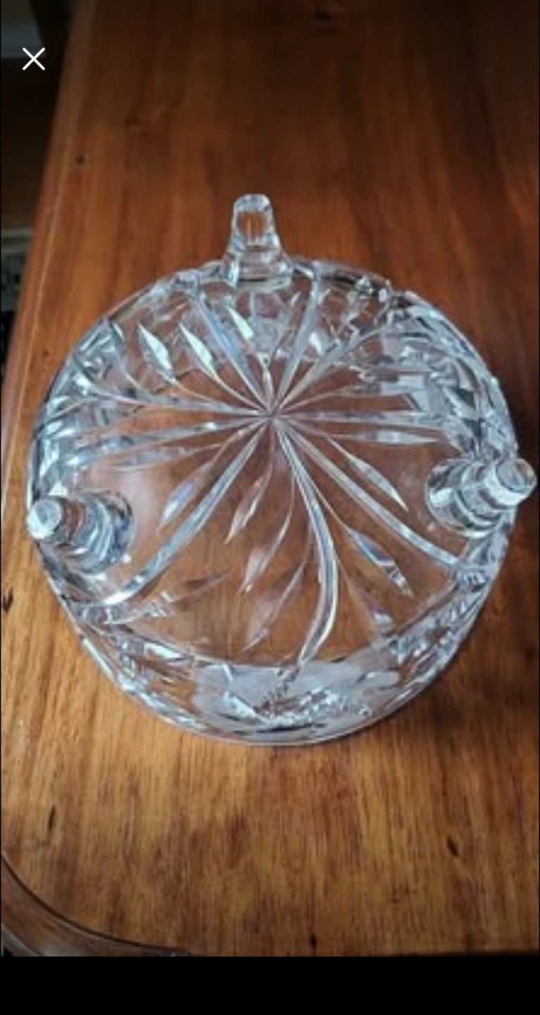 Crystal Footed Serving Bowl - photo 2