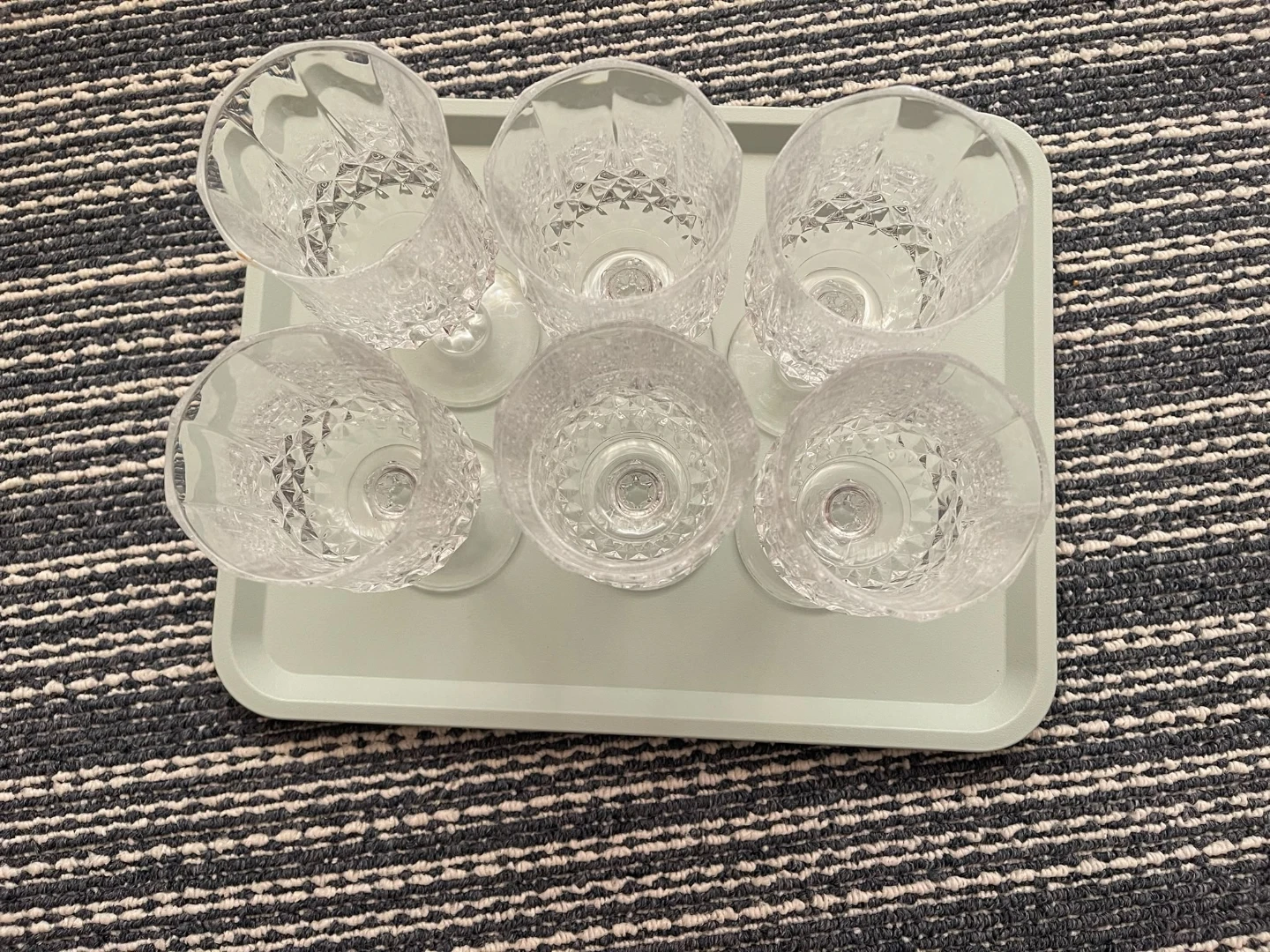 Set of 6 Crystal Wine Glasses - photo 3
