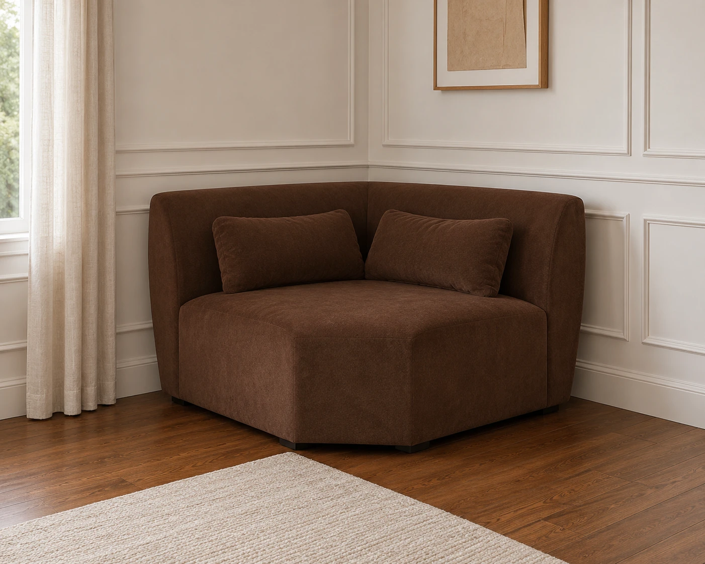 Brand New in Box Moe's Home Collection "Amelia"  Corner Chair