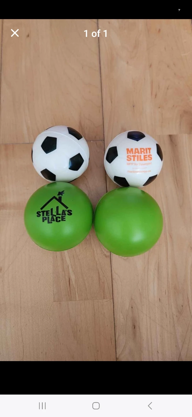 Soccer, Green Squishy Stress Balls