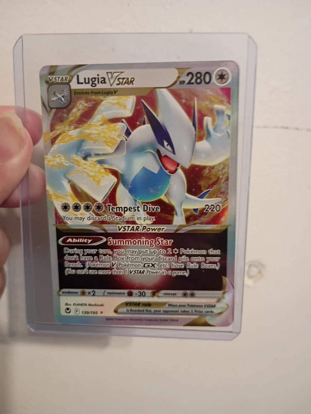 Pokemon cards in protectors