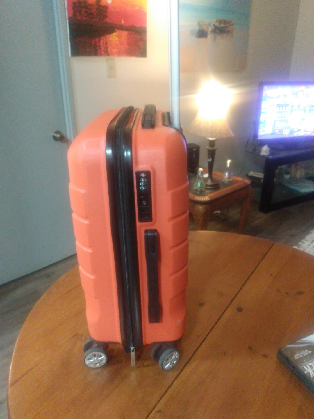 Orange Hardside Spinner Luggage - photo 4