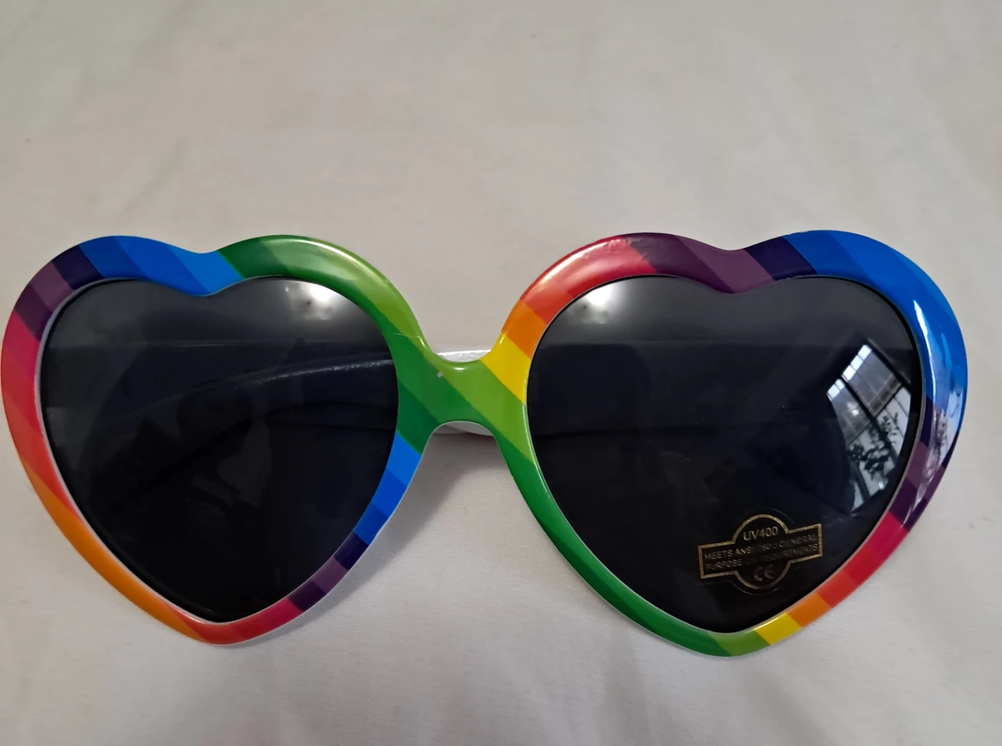 Heart-Shaped Rainbow Sunglasses