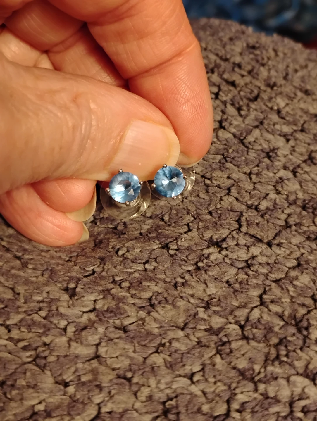 Blue Gemstone Earrings - photo 2