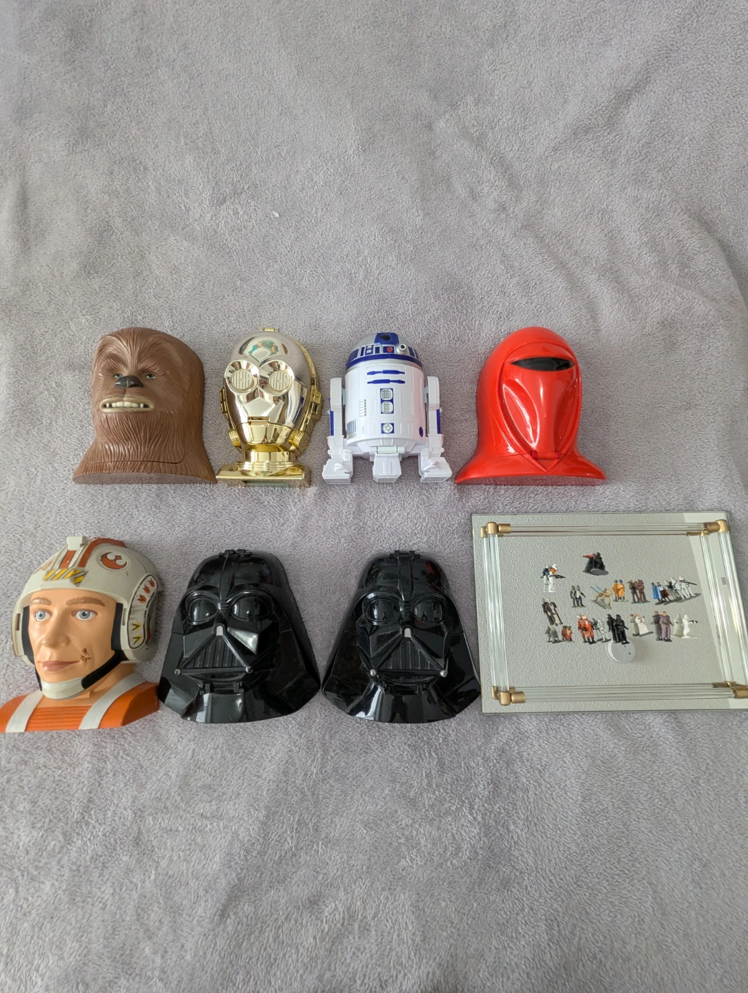 Vintage Star Wars Micro Machines Head Playsets