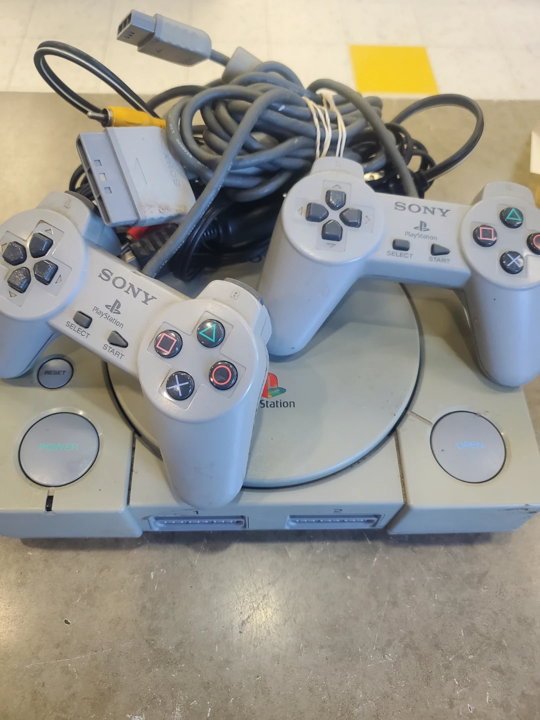 Sony PlayStation 1 Console with 2 Controllers