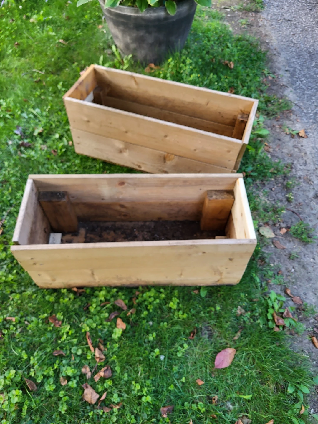 Two Basic Wooden Planter Boxes - photo 2