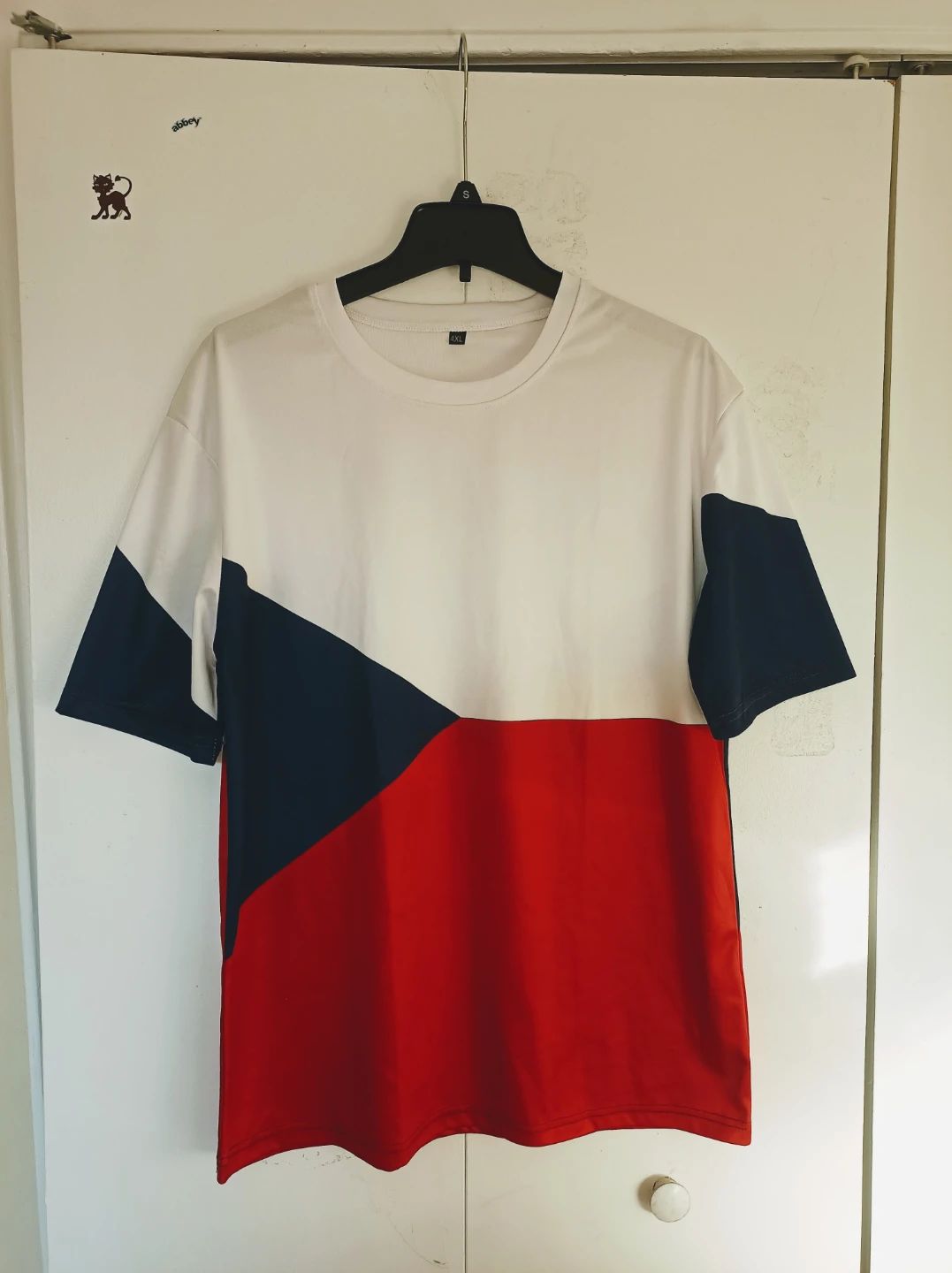 New~Flag of Czech Republic T-shirt size M