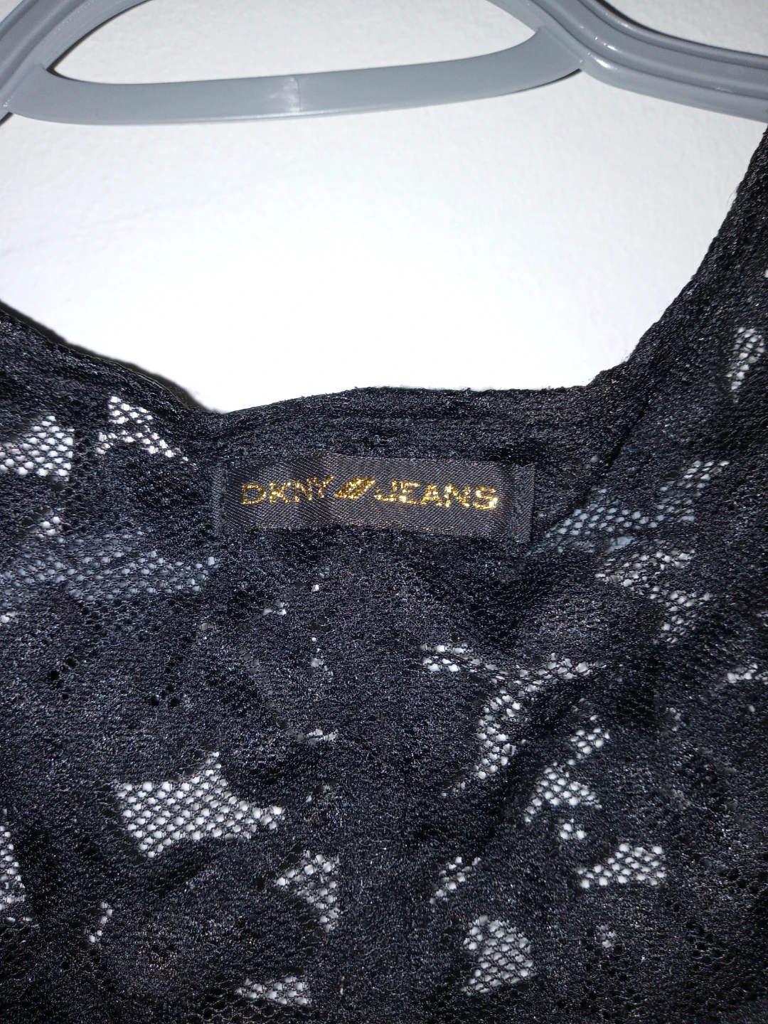 DKNY Jeans Black Lace Crop Top XS - photo 4