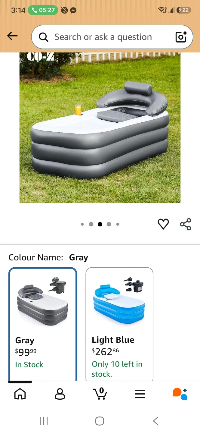 CO-Z Inflatable Bathtub