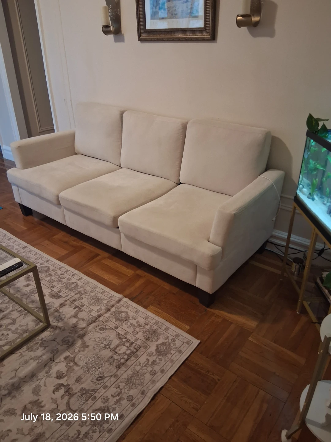 Simple-Assembly  Beige 3-Seater Sofa - photo 2