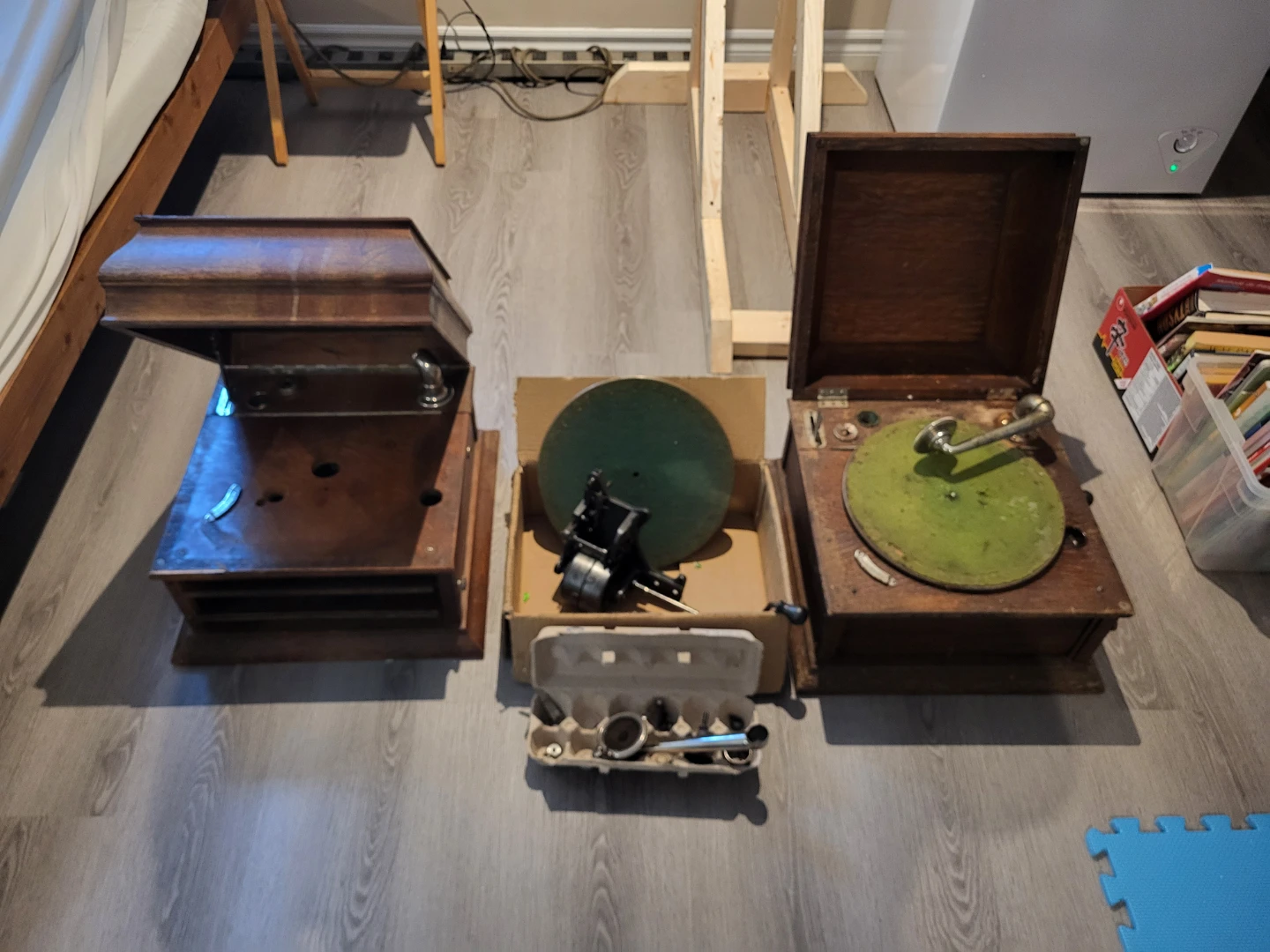 Two Vintage Columbia Phonographs- Project