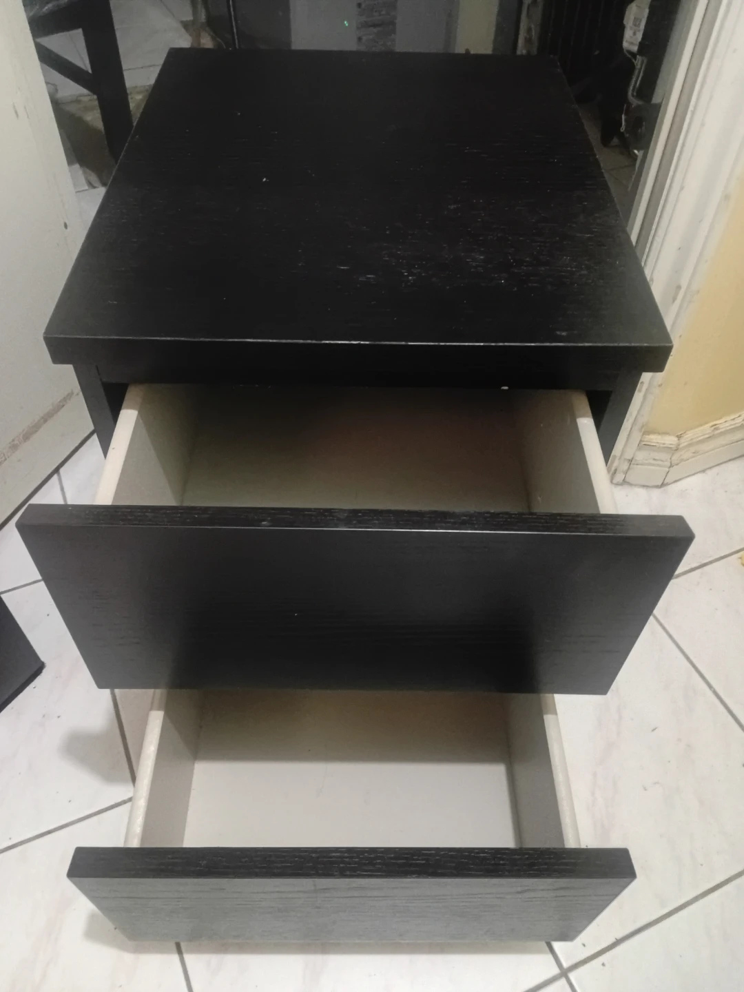 Black 2-Drawer Storage Cabinet - photo 4