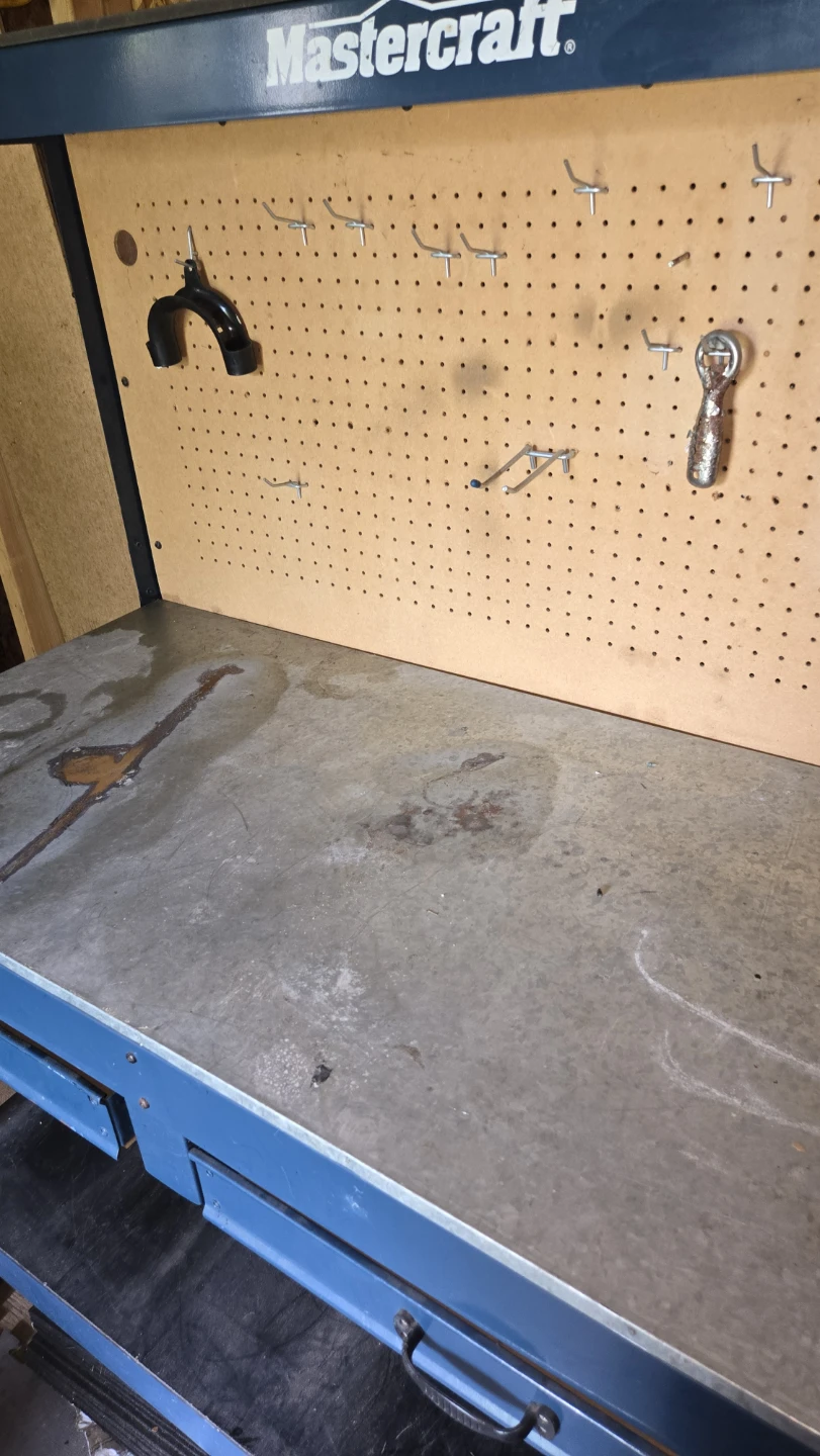 Mastercraft Workbench with Pegboard and Light - photo 3