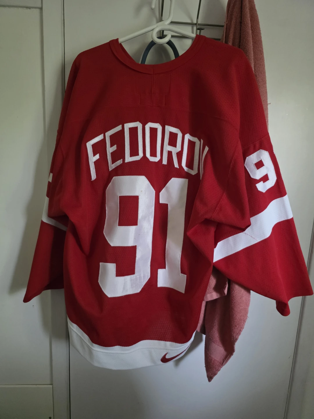 Detroit Red Wings Nike Hockey Jersey #91 Fedorov Size 48