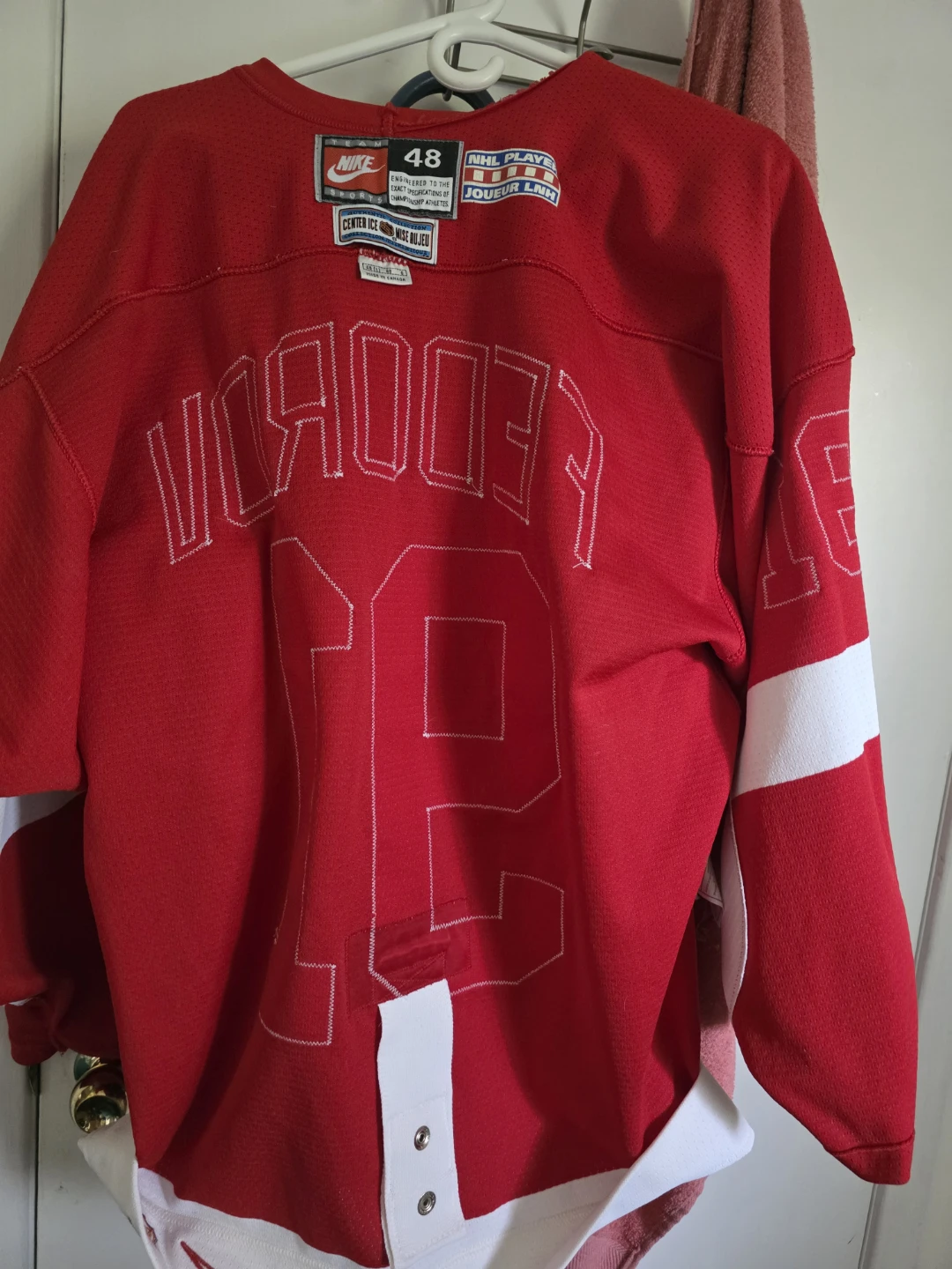 Detroit Red Wings Nike Hockey Jersey #91 Fedorov Size 48 - photo 2