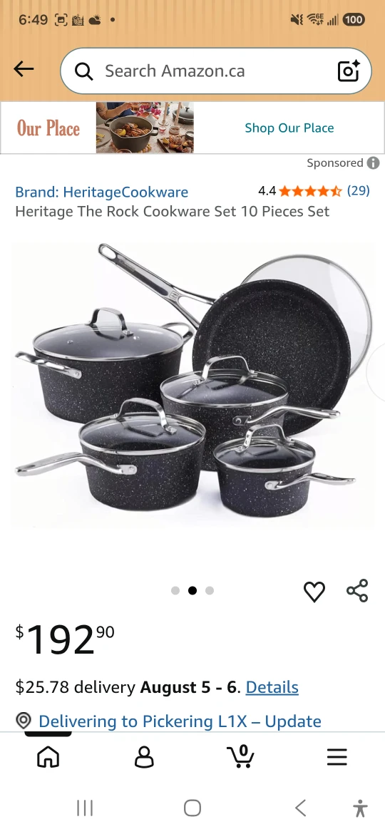 Heritage The Rock Cookware Set 10 Pieces - photo 3