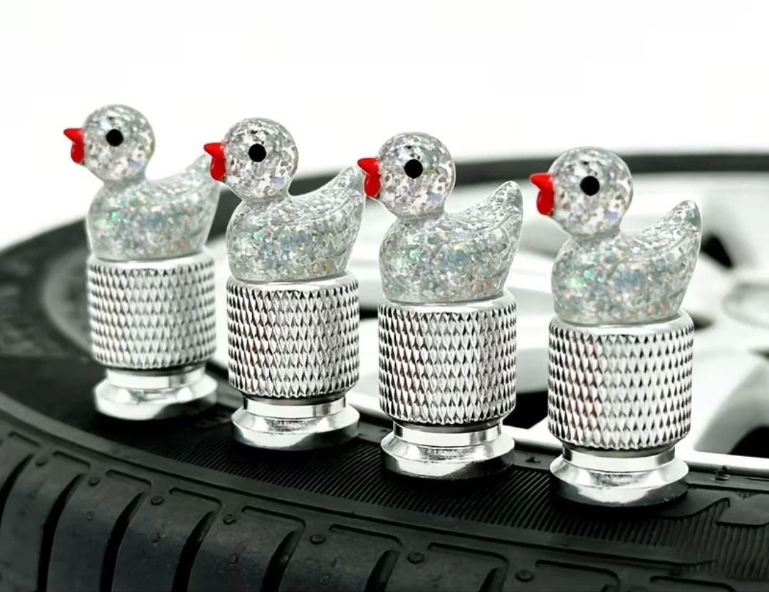 DUCK SKULL ALIEN TIRE VALVE CAPS NEW - photo 2
