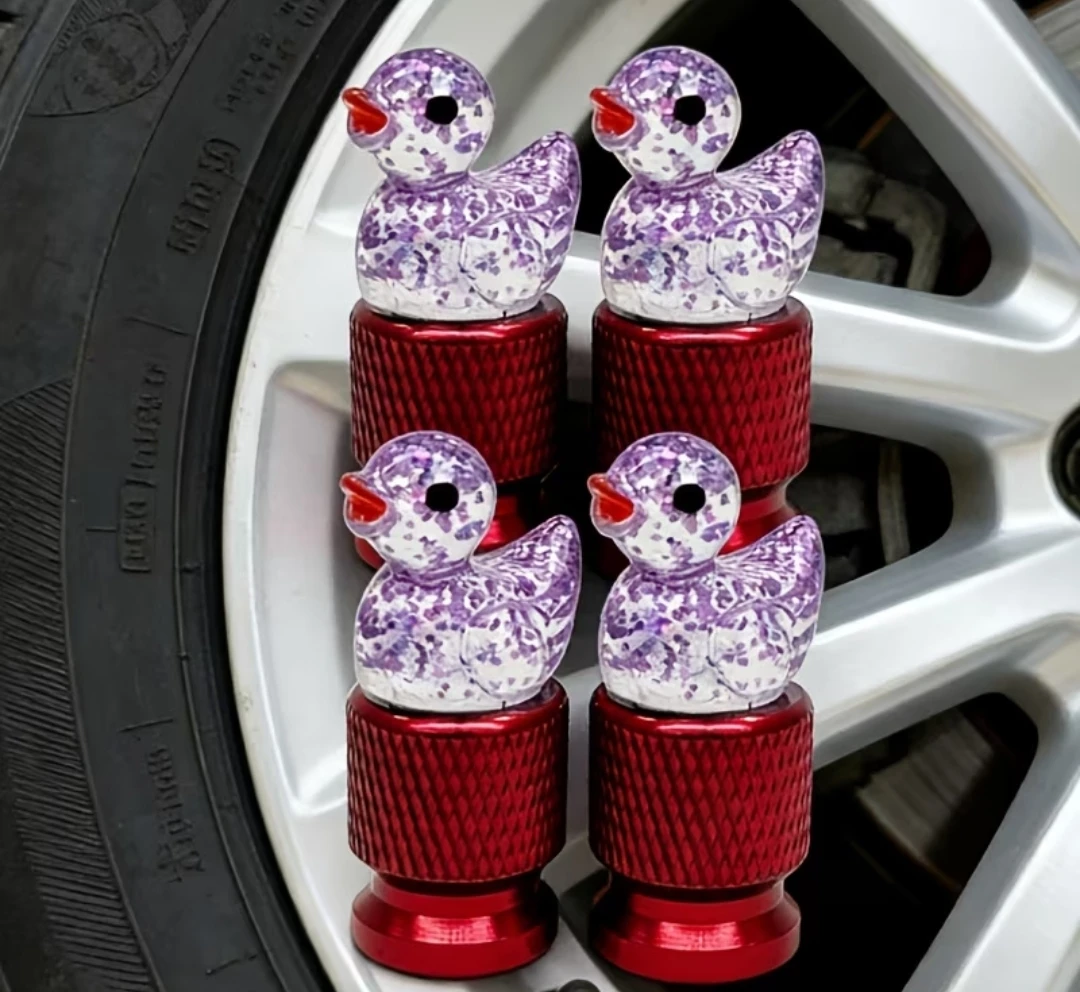 DUCK SKULL ALIEN TIRE VALVE CAPS NEW - photo 3