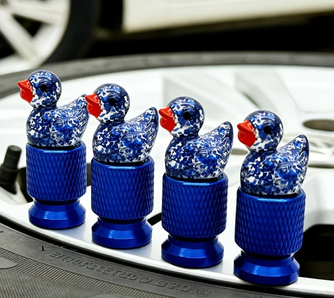 DUCK SKULL ALIEN TIRE VALVE CAPS NEW - photo 4