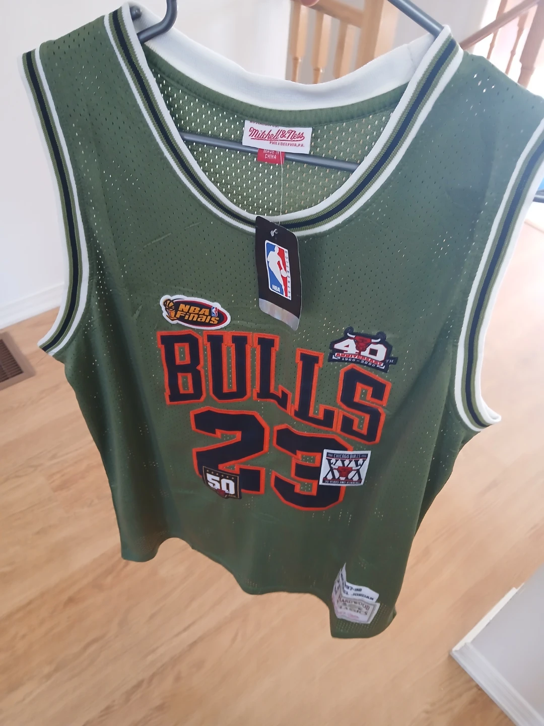 Micheal Jordan Chicago Bulls Military Jersey - photo 3