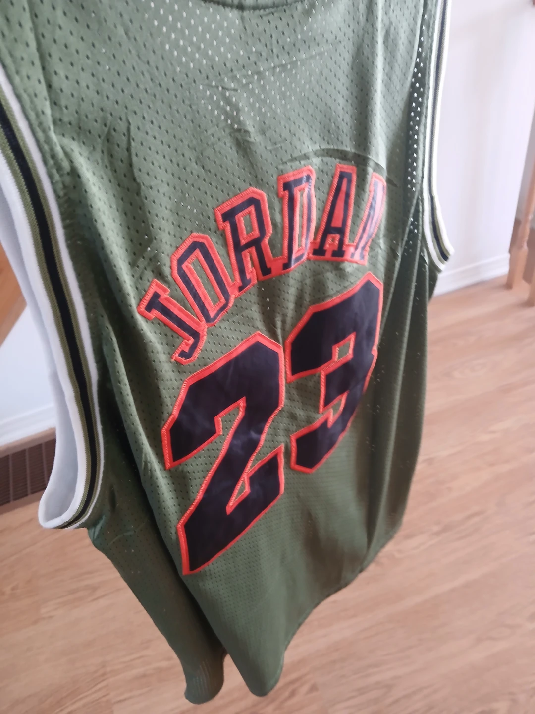 Micheal Jordan Chicago Bulls Military Jersey - photo 4