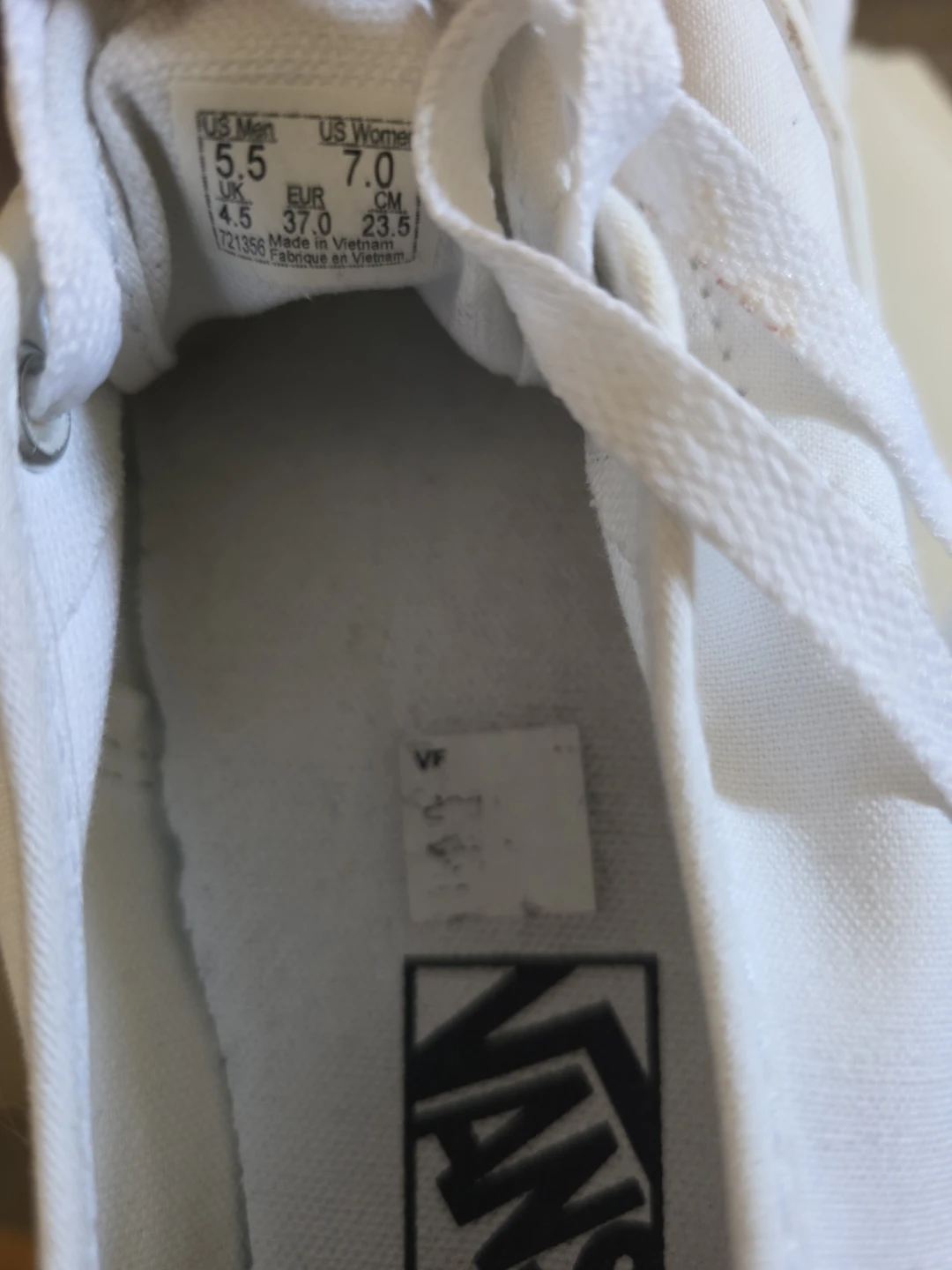 White Vans Authentic Sneakers - photo 3