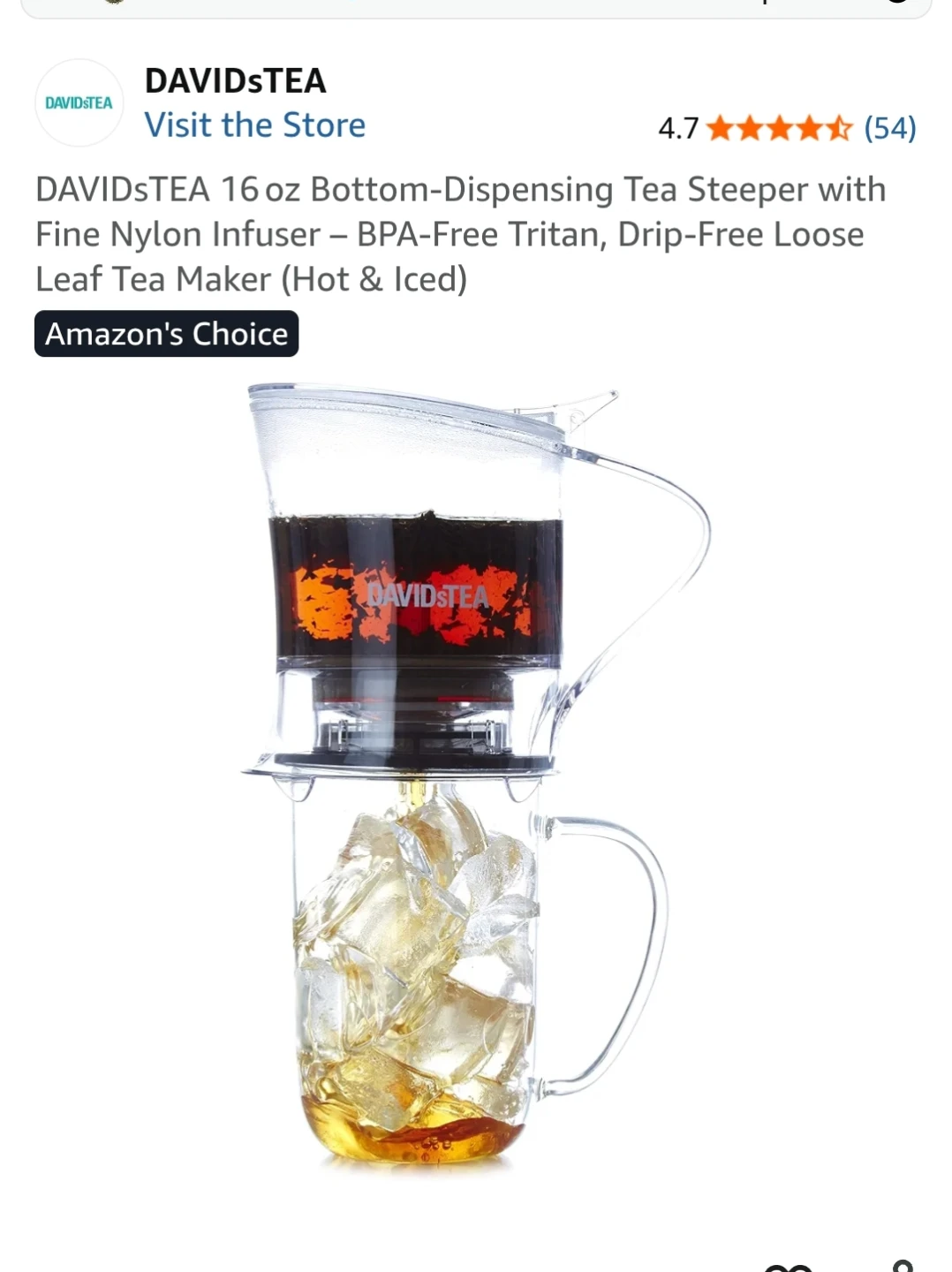 DAVIDsTEA Tea Maker