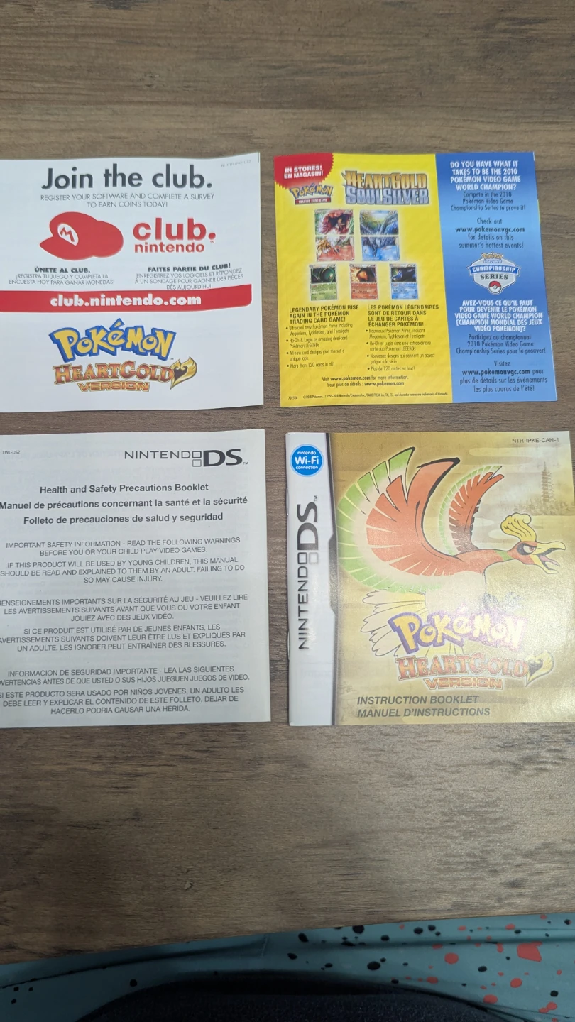 Nintendo DS Pokemon HeartGold CIB