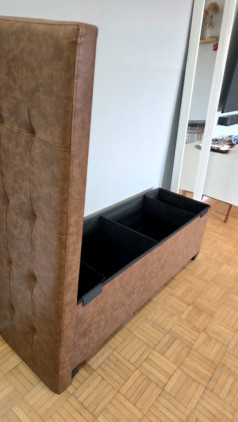 43" Entryway Padded Bench Storage *new - photo 2