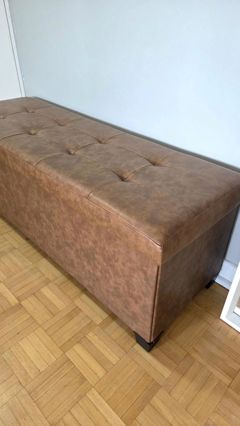 43" Entryway Padded Bench Storage *new - photo 4