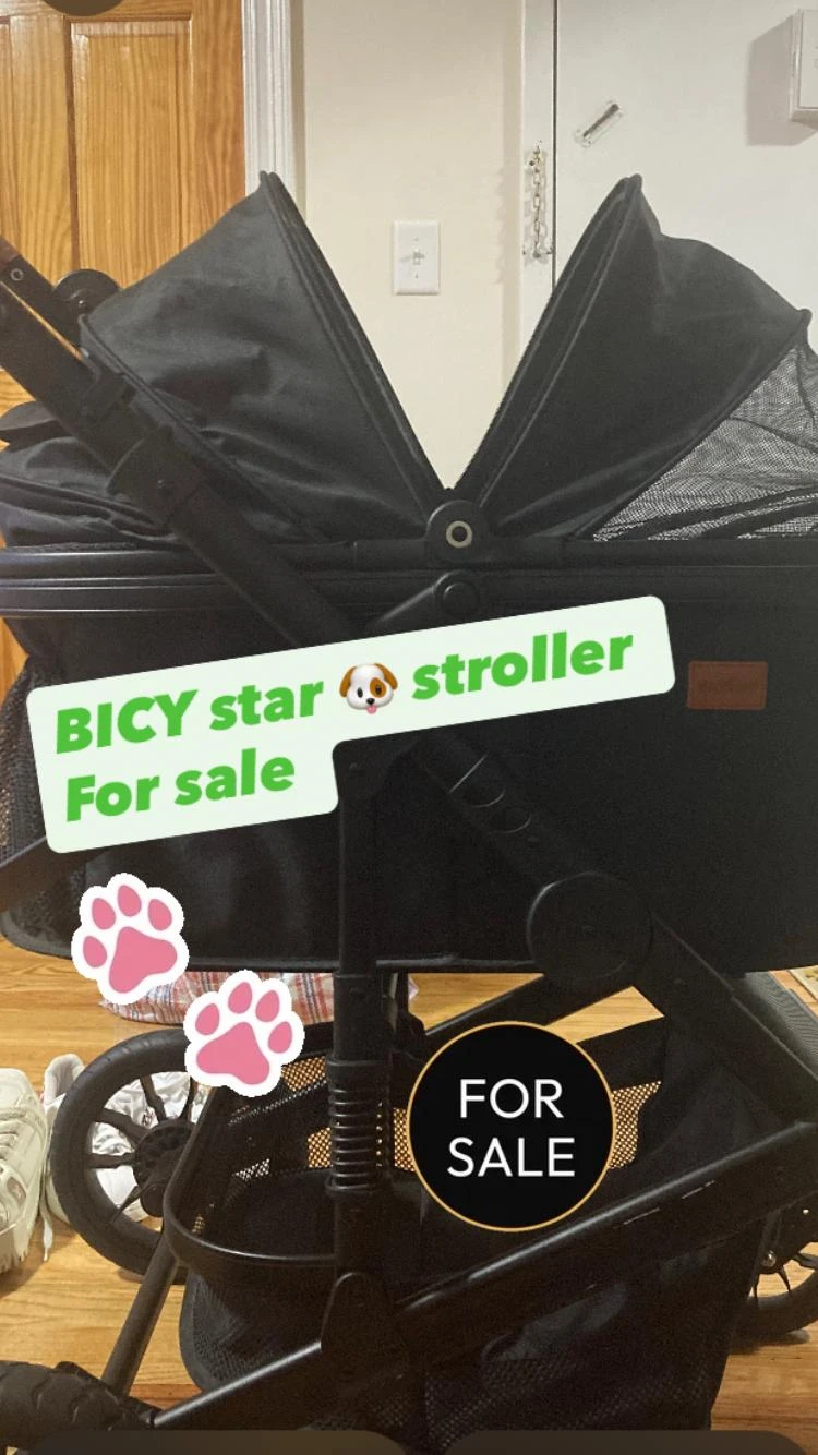 Bicystar Pet Stroller for Small/Medium Dogs Cats