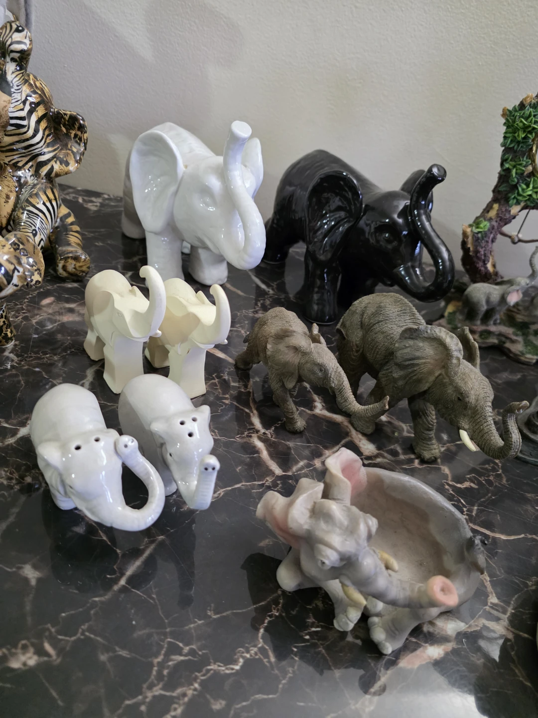 Collection of Elephant Figurines and Plush Toys - photo 5
