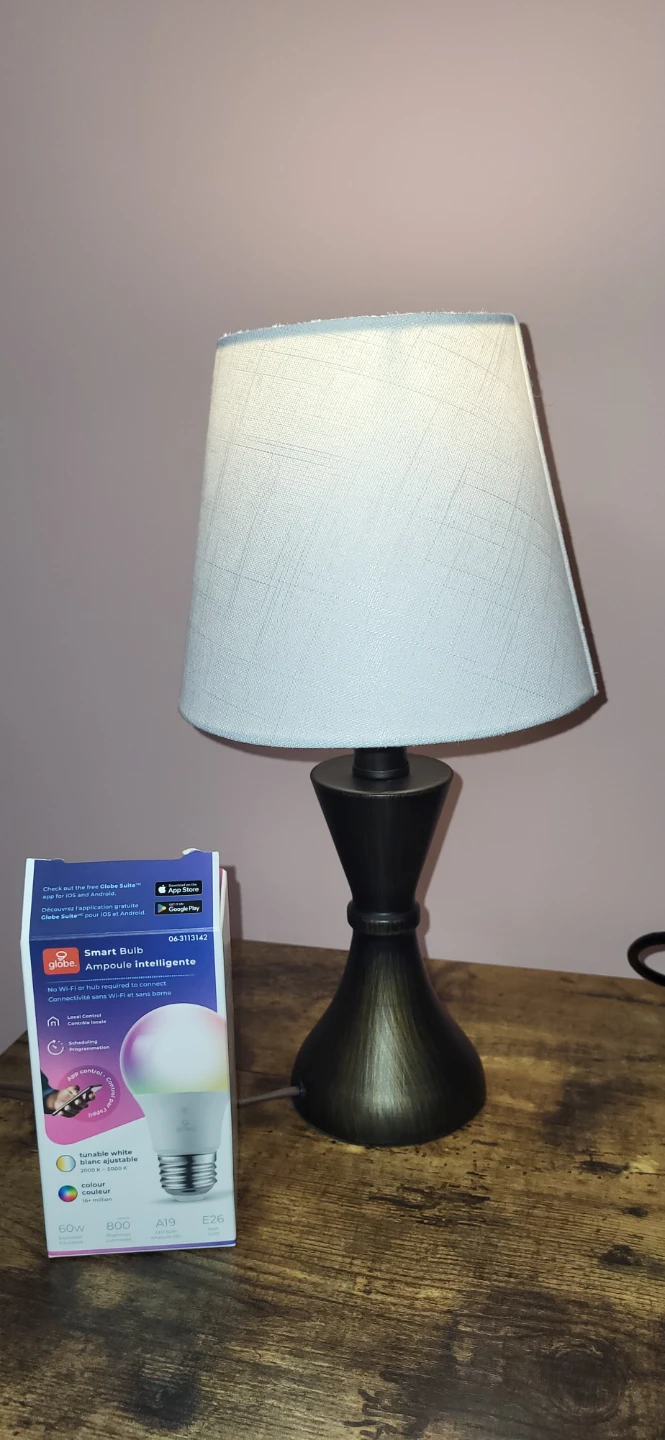 New Table Lamp + BRAND NEW Globe Smart Bulb - $40 OBO