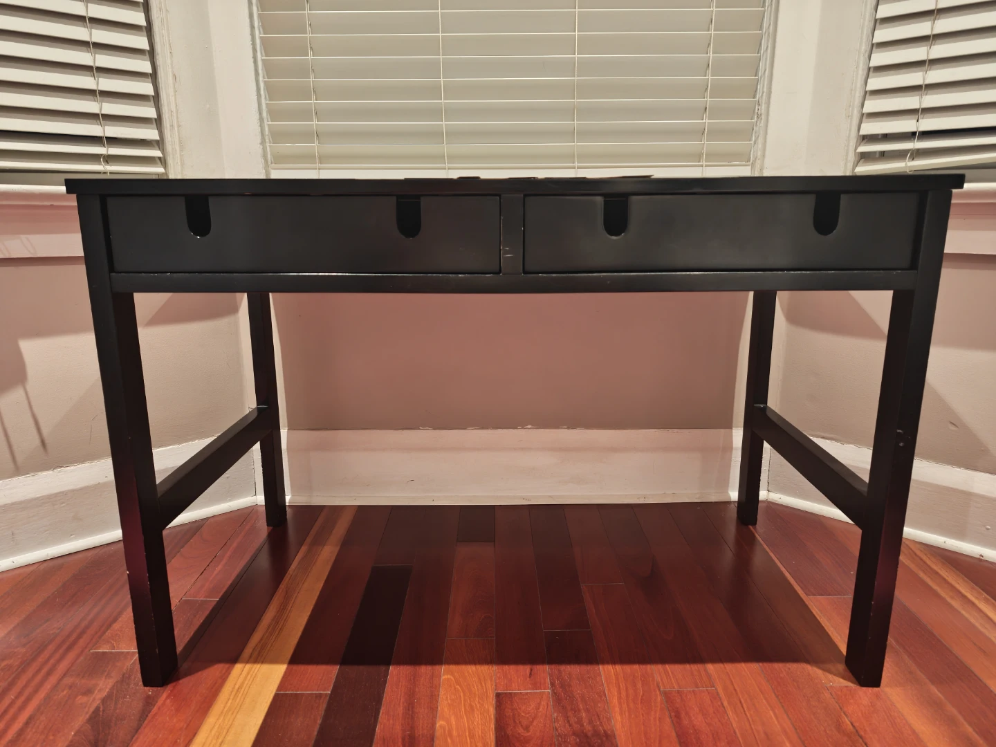Black Desk with Two Drawers - photo 2