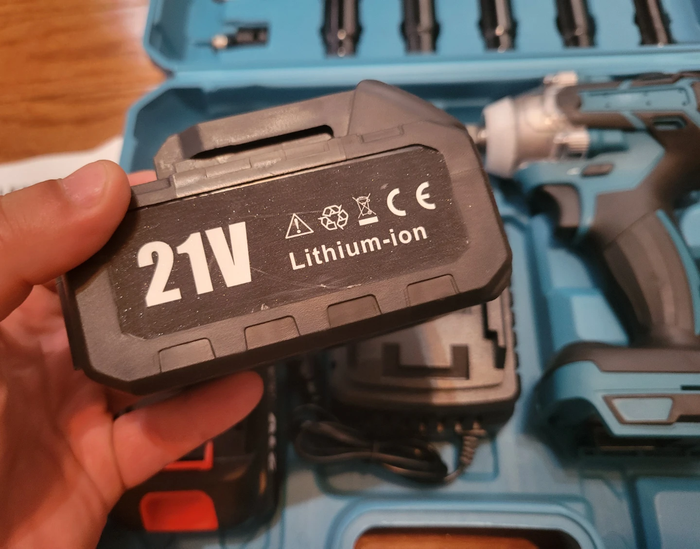 NEW Cordless Impact Wrench Set with Batteries and Accessories - photo 3