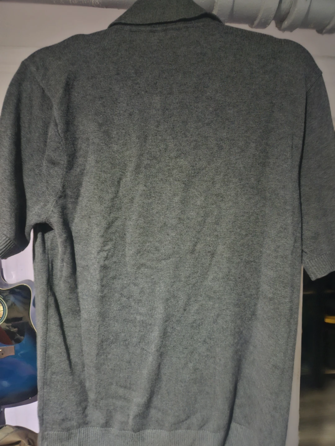 Goodfellow & Co Men's Johnny Collar Sweater - Charcoal - photo 5