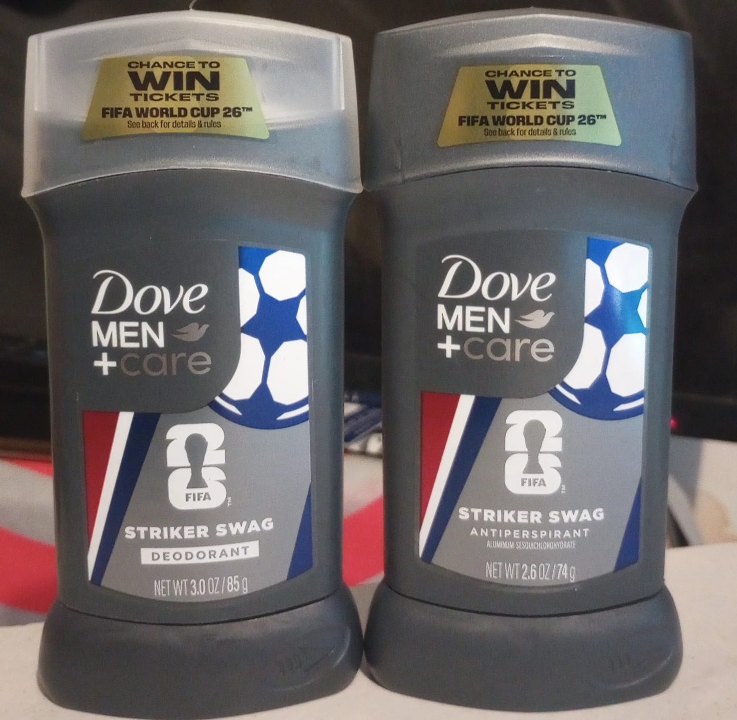 Dove Men FIFA World Deodorant - 2 for $8