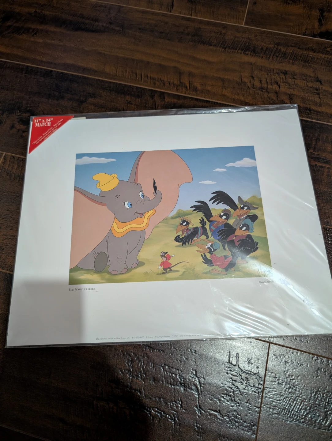 Dumbo "The Magic Feather" Art Print 11" x 14"