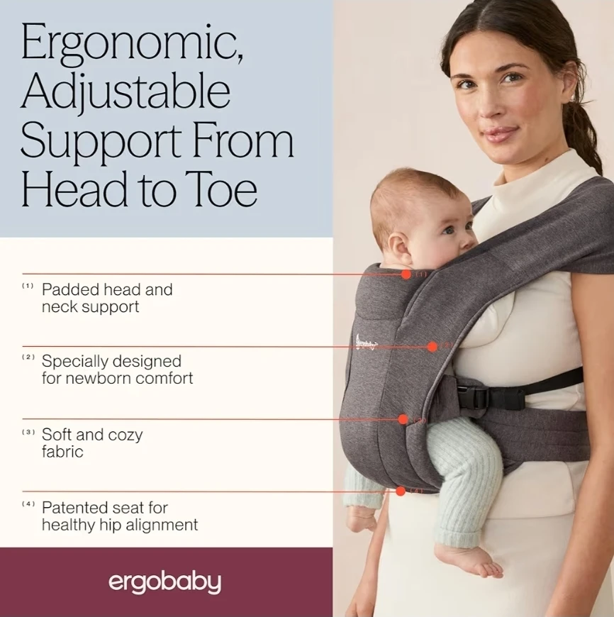 Ergobaby Embrace Newborn Baby Carrier for Infants - photo 5