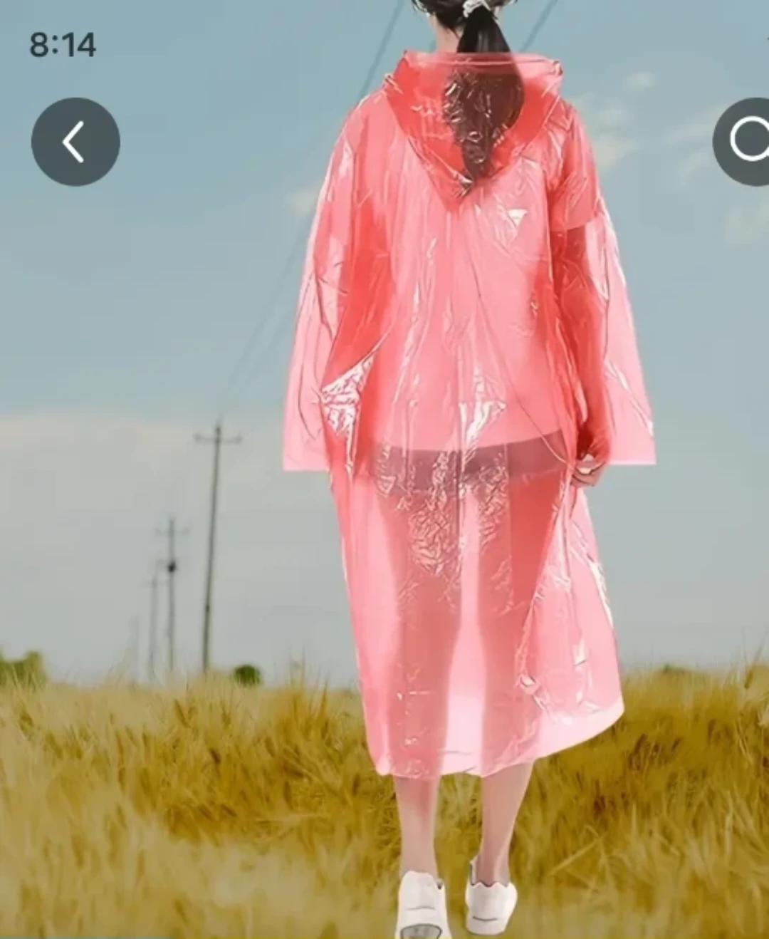 Pink Emergency Raincoat in Sphere Case - photo 3