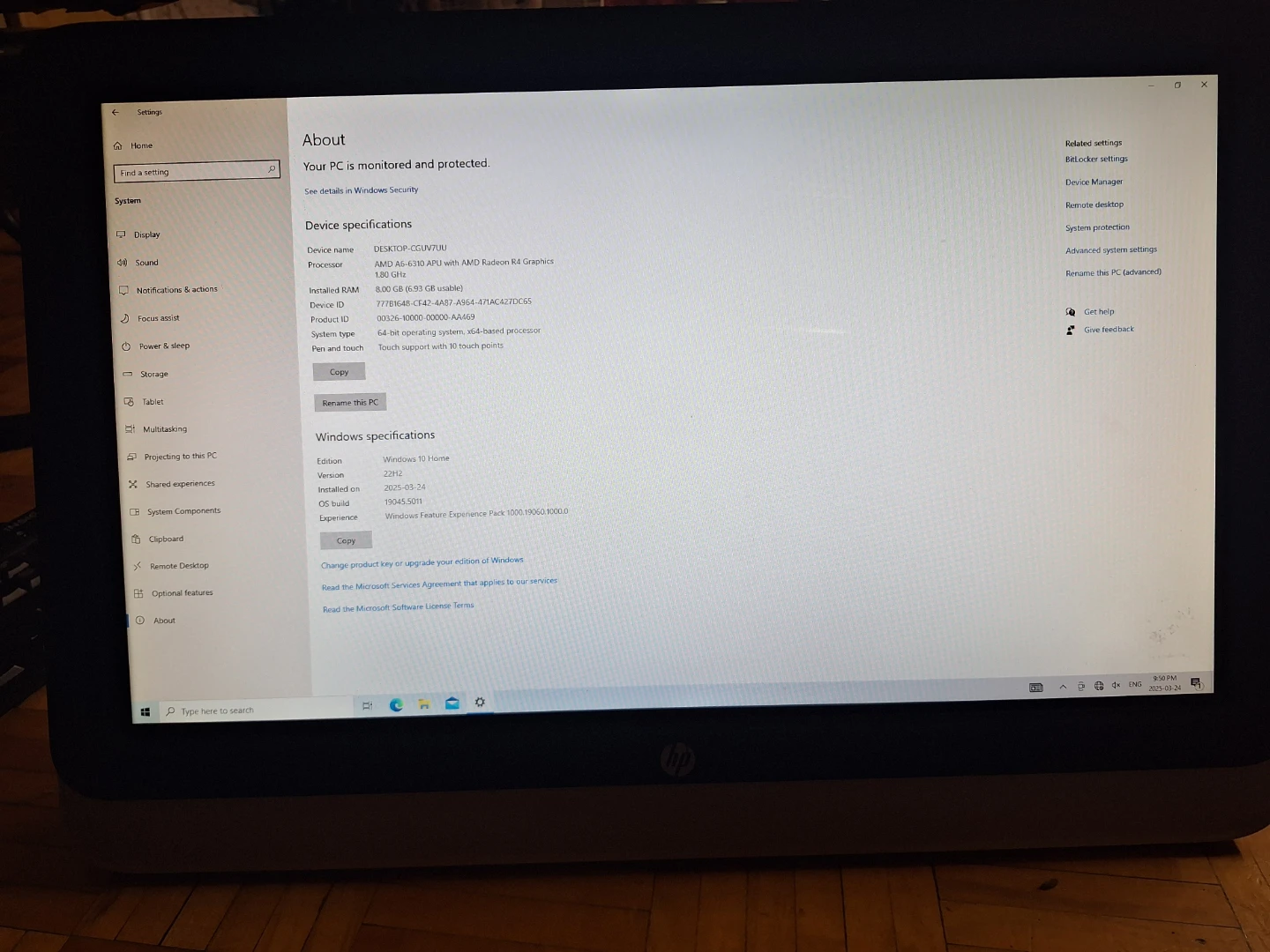 HP All-in-One Desktop Computer Need Gone offer